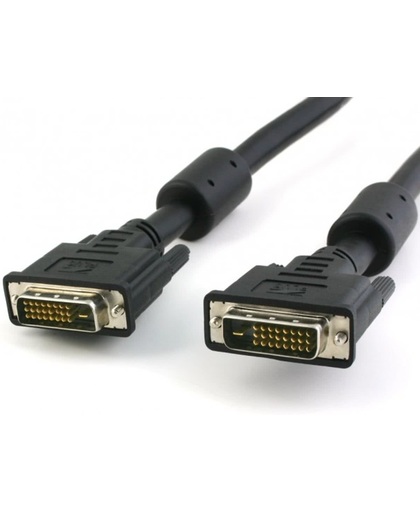 Techly 10m DVI-D DL/DVI-D DL 10m DVI-D DVI-D Zwart DVI kabel