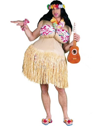 dikmaak kostuum hawaii one size