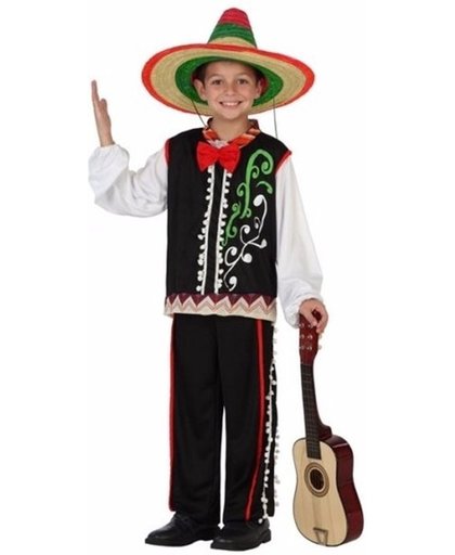 Mexicaanse senor kostuum voor jongens 116 (5-6 jaar) - Mexico outfit
