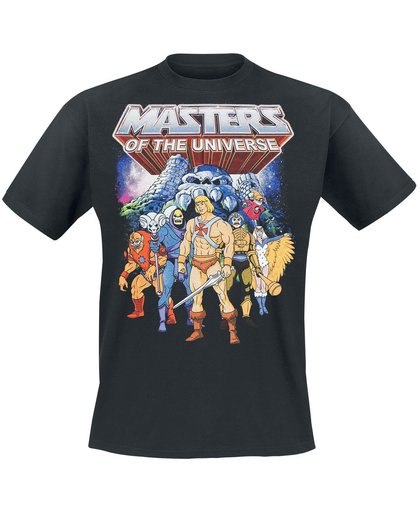 Masters Of The Universe Characters T-shirt zwart