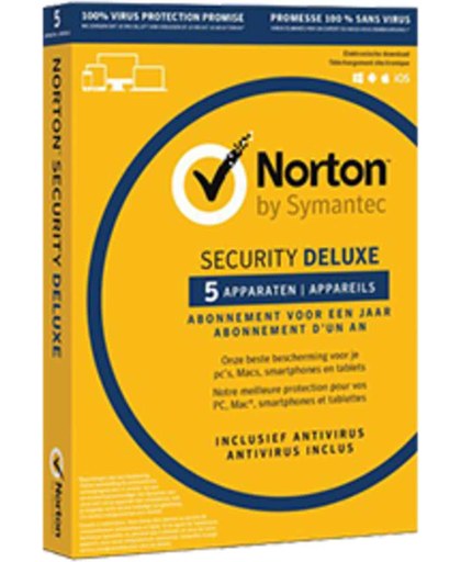 Norton Security Deluxe 5-Devices 1 jaar