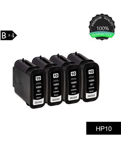 Merkloos   Inktcartridge / Alternatief voor de HP C4844A HP10 BK voor HP Designjet 500, 500PS,HP Designjet 800, 800PS / Zwart