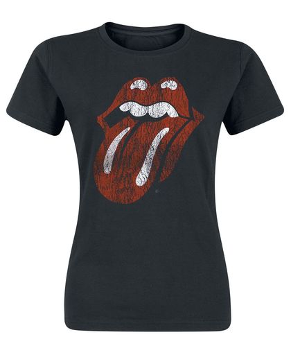 Rolling Stones, The Classic Tongue Girls shirt zwart
