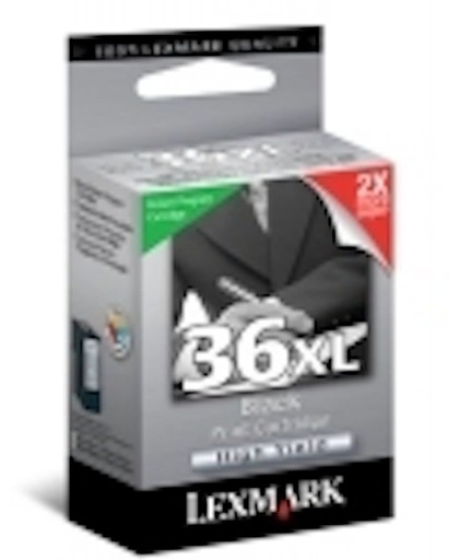 LEXMARK 36XL / 37XL inktcartridge zwart en kleur high capacity zwart: 475 pagina's, kleur: 500 pagina's 2-pack