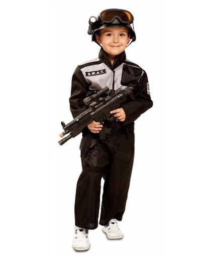 S.W.A.T. politie kostuum voor kinderen 7-9 jaar
