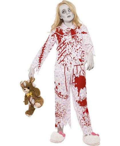 Zombie Halloween pyjama kostuum voor meisjes - Kinderkostuums - 152/158