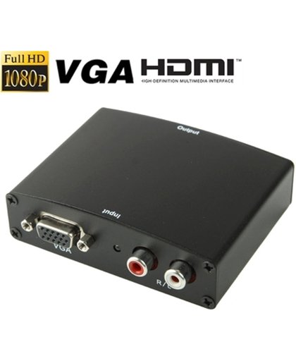 Full HD 1080P VGA naar HDMI Adapter, 1.3 Versie HDMI Standaard(zwart)