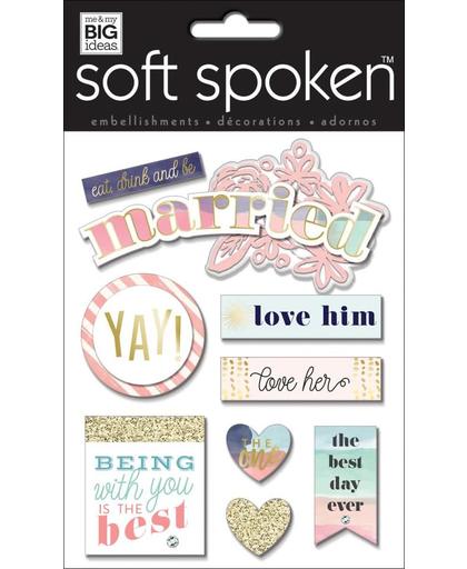 Me and My Big Ideas Soft Spoken Stickers Married