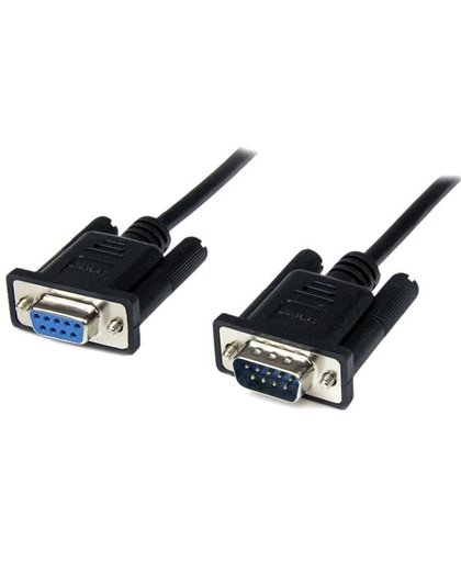 StarTech.com 2 m zwarte DB9 RS232 seriële nullmodemkabel F/M seriële kabel