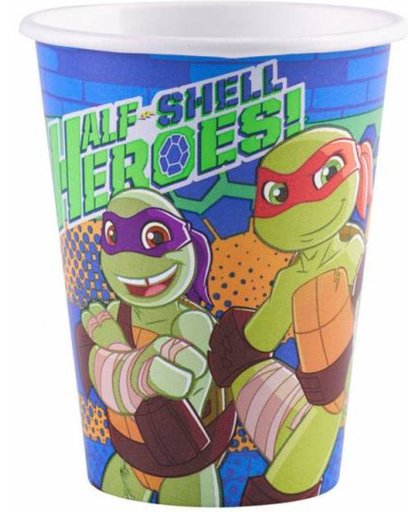 Ninja Turtles Bekers Half Shell Heroes 266ml 8 stuks