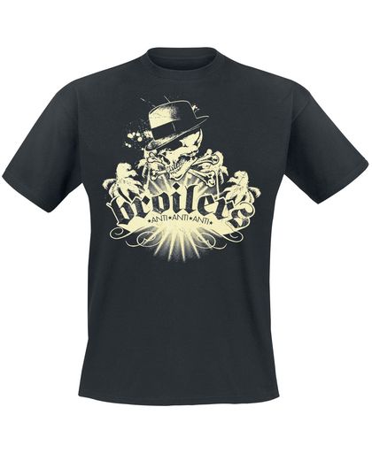 Broilers Skull & Palms T-shirt zwart