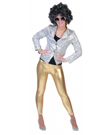 Glimmende gouden legging voor dames