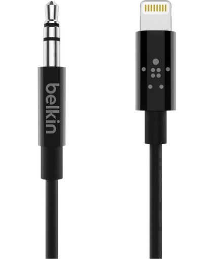Belkin 3,5mm-audiokabel met Lightning-connector 1.8m Zwart
