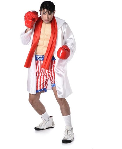 Box kampioen kostuum voor heren  - Verkleedkleding - Large