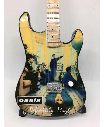 Miniatuur gitaar Oasis tribute