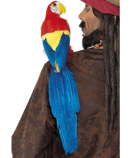 Papegaai op je schouder voor bij je Piratenkostuum bijvoorbeeld