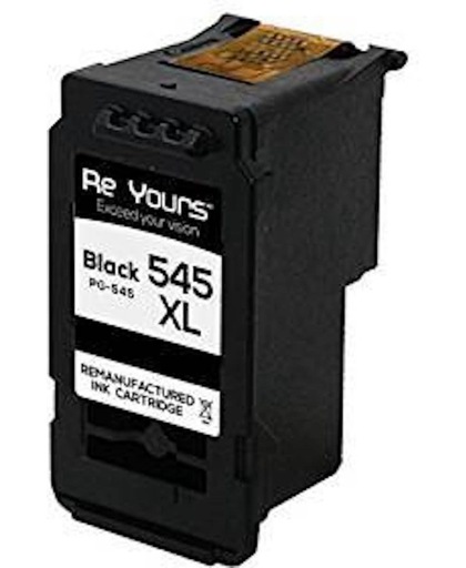 ReYours Remanufactured Inktcartridge compatible Canon PG-545XL (Zwart) - PG 545 XL - met chip inktniveau weergeven