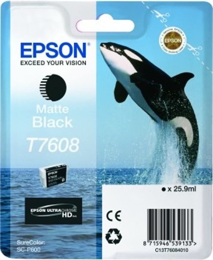 Epson T7608 inktcartridge Mat Zwart 25,9 ml