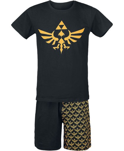 The Legend Of Zelda Triforce Pyjama zwart-geel