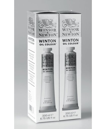 Winsor & Newton Winton Oil Colour 200ml Titanium White Duo Pack