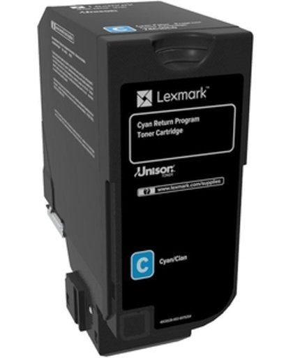 Lexmark 84C2HC0 16000pagina's Cyaan tonercartridge
