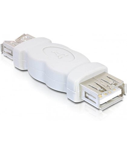 DeLOCK USB A Adapter USB 2.0 A FM USB 2.0 A FM Grijs kabeladapter/verloopstukje