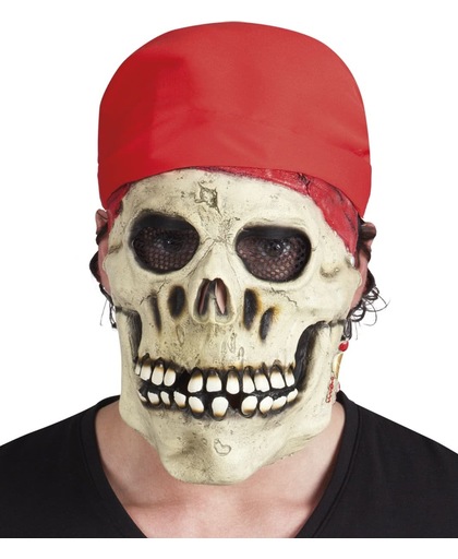 8 stuks: Masker Piratenschedel met bandana - Latex