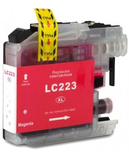 Brother Huismerk LC223 WHITELABEL compatible inktpatroon magenta 13 ml