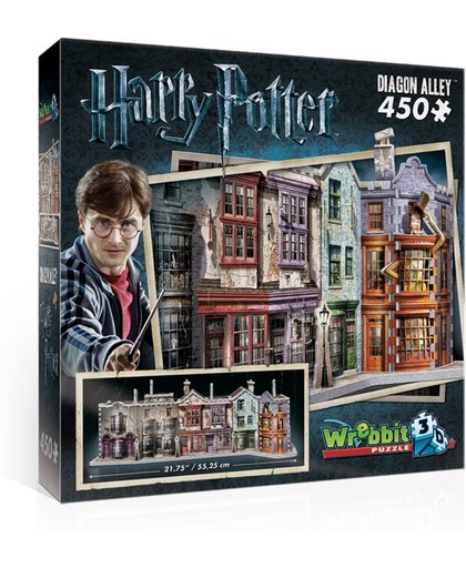 Wrebbit 3D Puzzle - Harry Potter Diagon Alley 450 stukjes