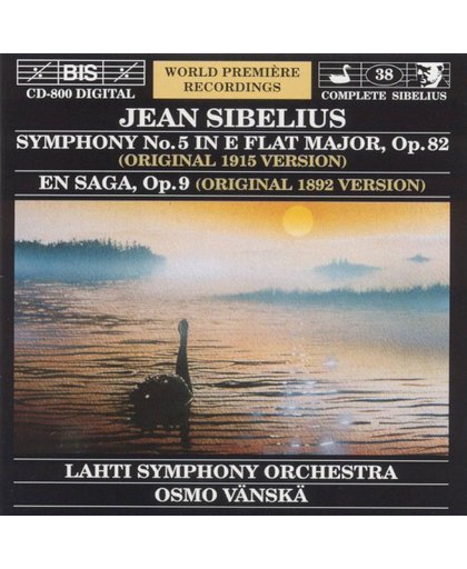 Sibelius: Symphony No. 5, En Saga / Vanska, Lahti Symphony