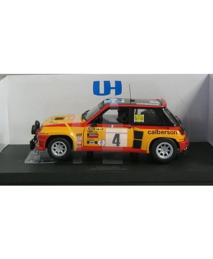 Renault 5 Turbo #4 Tour De France 1980 1:18 Universal Hobbies Oranje / Rood