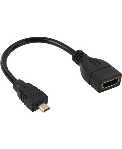 Micro HDMI Male naar HDMI Female Adapter Kabel, Lengte: 17cm