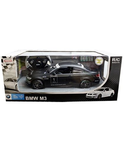 Rastar Bestuurbare Auto BMW M3 Zwart - Schaal 1/14 - Bestuurbare Auto
