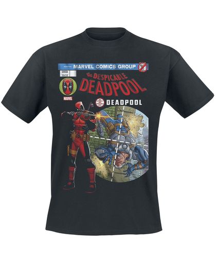 Deadpool Despicable Cover T-shirt zwart