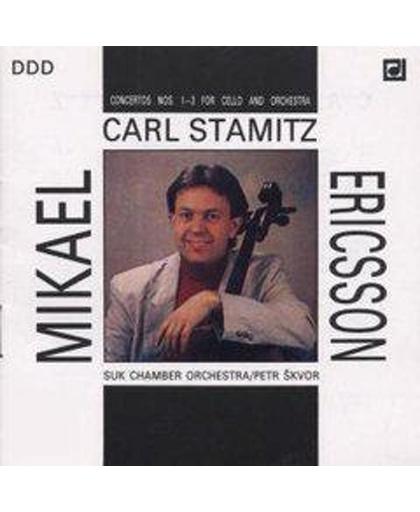 Stamitz: Concertos for Cello nos 1, 2, 3 / Mikael Ericsson