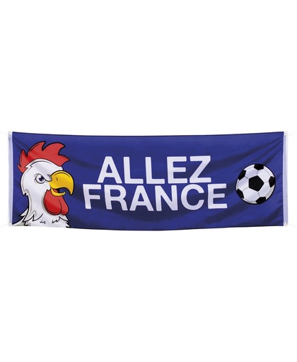 8 stuks: Polyester banner - Frankrijk - Allez France - 74x220cm