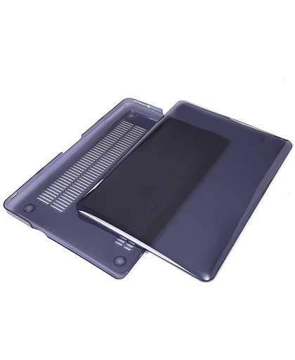 Macbook Case voor MacBook Retina 12 inch - Laptoptas - Clear Hardcover - Zwart