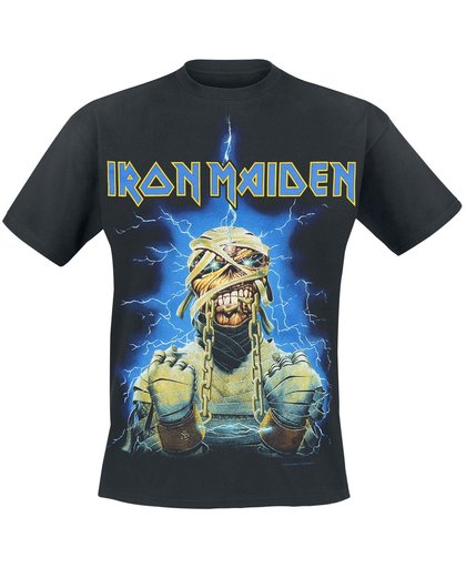 Iron Maiden Powerslave Mummy T-shirt zwart