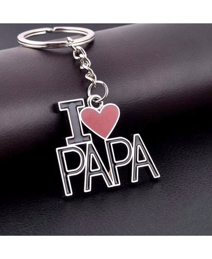 Vaderdag sleutelhanger "I love Papa"
