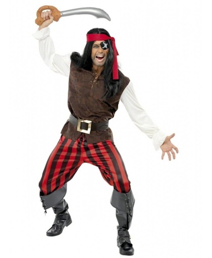 Piraten ship mate kostuum 48-50 (m)