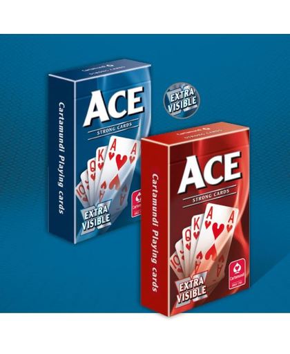 Ace Bridge Extra Grote kaartpunten - Blauw