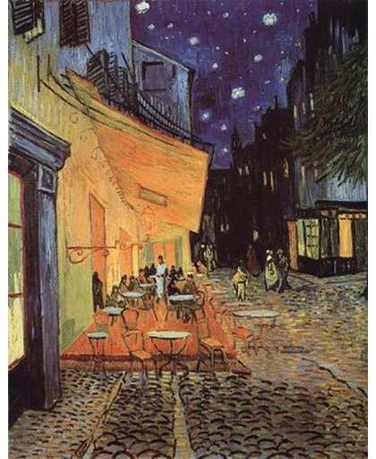 Kunstpuzzel in hout Caf terras bij nacht Van Gogh - 36 stukken