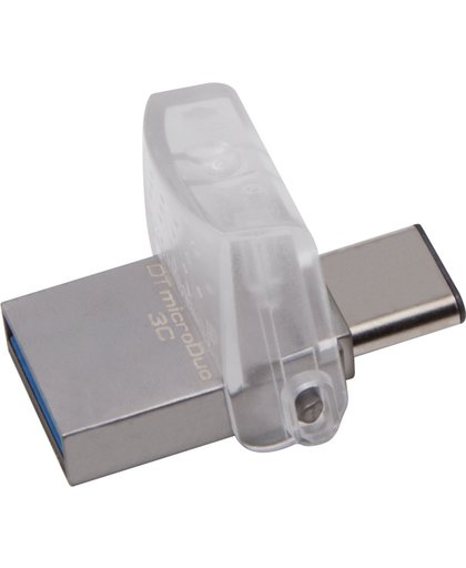 Kingston Technology DataTraveler microDuo 3C 64GB 64GB USB 3.0 (3.1 Gen 1) USB-Type-A-aansluiting USB Type-C-connector Zwart USB flash drive