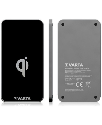Varta Wireless Charger oplader voor mobiele apparatuur Binnen, Buiten Zwart