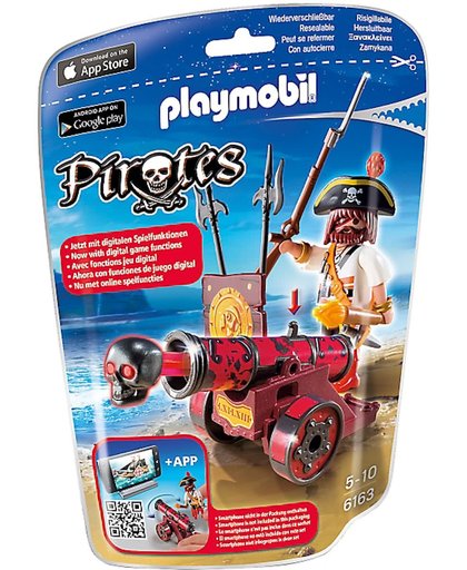 Playmobil Zeerover met rood kanon - 6163