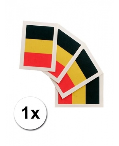 Landen vlag tattoo Belgie