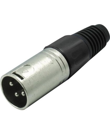 S-Impuls XLR 3-pins connector (m) / plastic trekontlasting - grijs/zwart