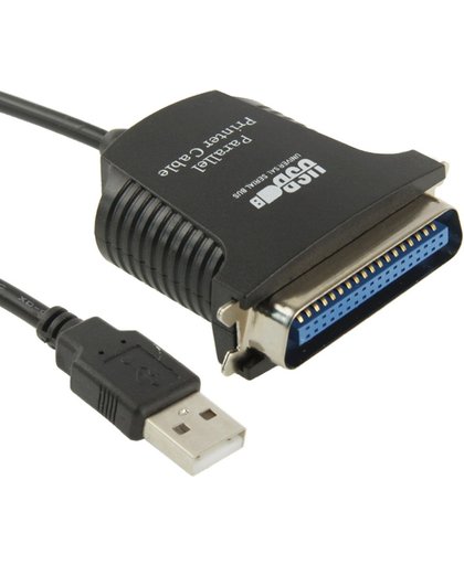 USB to Parallel 1284 36 Pin Printer Adapter Kabel, Kabel Lengte: 1m(zwart)