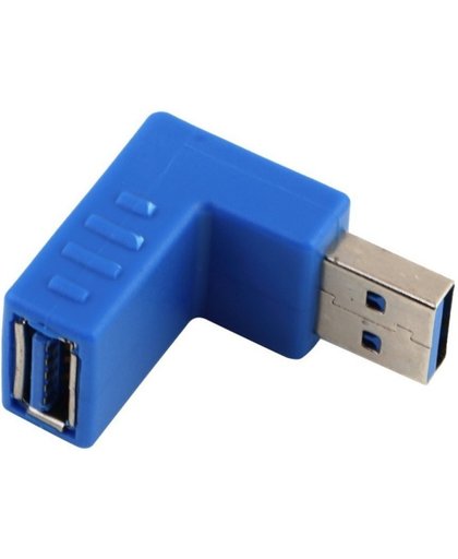 USB 3.0 Type A Adapter Male naar Female Hoek Omlaag