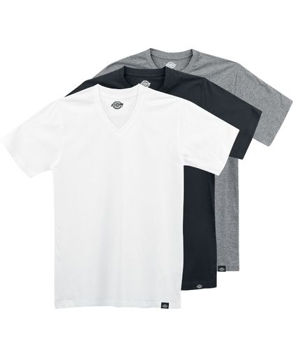 Dickies Multi Colour V-Neck T-shirt zwart-grijs-wit